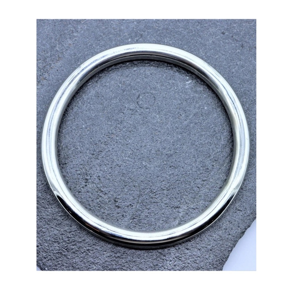 Sterling Silver Bangle Set Waterproof Boho Tarnish Free Stackable - Picture 13 of 15